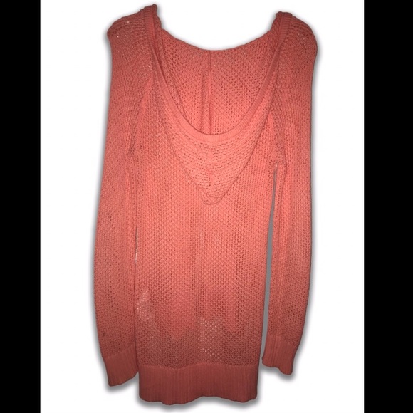 High-low coral sweater - Picture 2 of 2